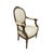 Wood 19th Century French Louis XVI Walnut Armchair ~ Fauteuil For Sale - Image 7 of 8