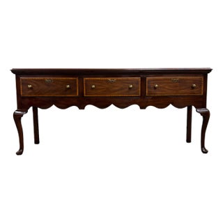 Vintage Henkel Harris Queen Anne Style Jamestown Colony Sideboard Buffet Credenza For Sale