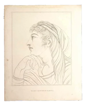 Thomas Holloway, Mary Sister of Martha, Original Etching, 1810