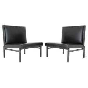 Set of Czechoslovakian Leatherette Lounge Chairs, 1970s