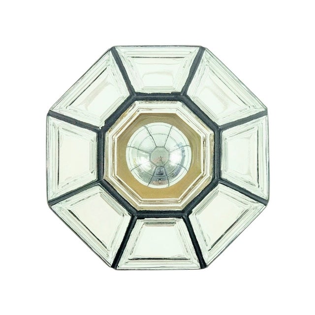 Mid-Century Glass Flush Mount from Limburg, Germany, 1960s For Sale - Image 10 of 10