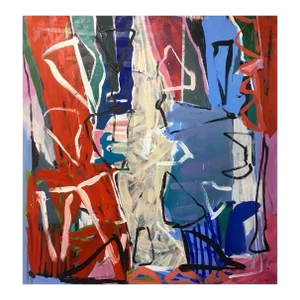 Contemporary Abstract Oil on Canvas Painting "Smoke" by Karl Bielik