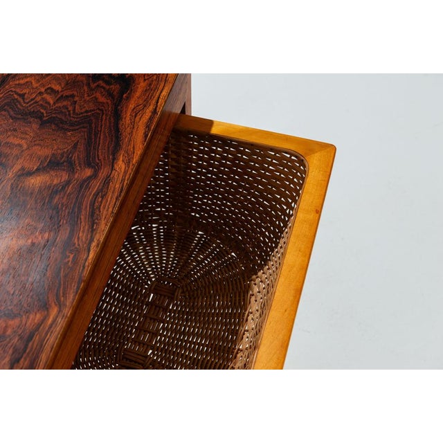 Vintage Danish Sewing Table in Rosewood by Severin Hansen, 1960 For Sale - Image 10 of 11
