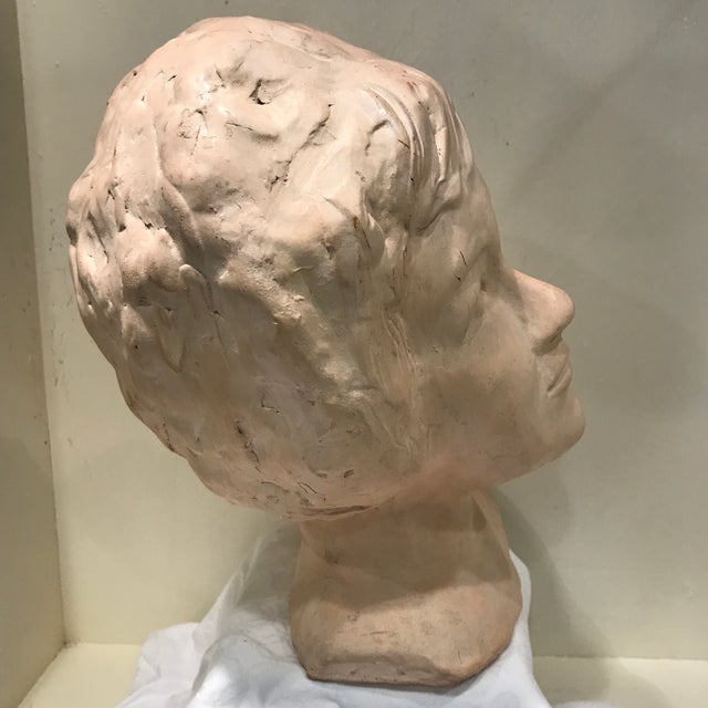 “1966” Hand Moulded Clay Bust Titled “a Lady” Chairish