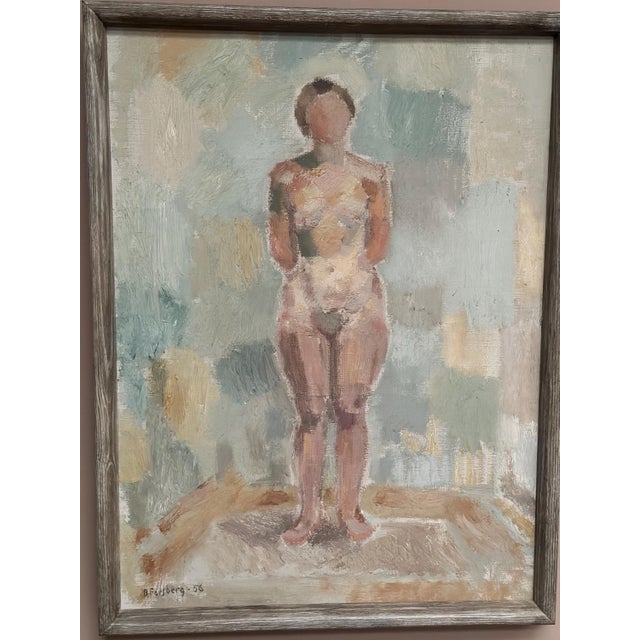 Birger Forsberg, Nude Study, 1956, Oil on Canvas, Framed For Sale - Image 18 of 18