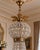 Late 20th Century French Artisan Louis XVI Gold Bronze Chandelier For Sale - Image 4 of 18