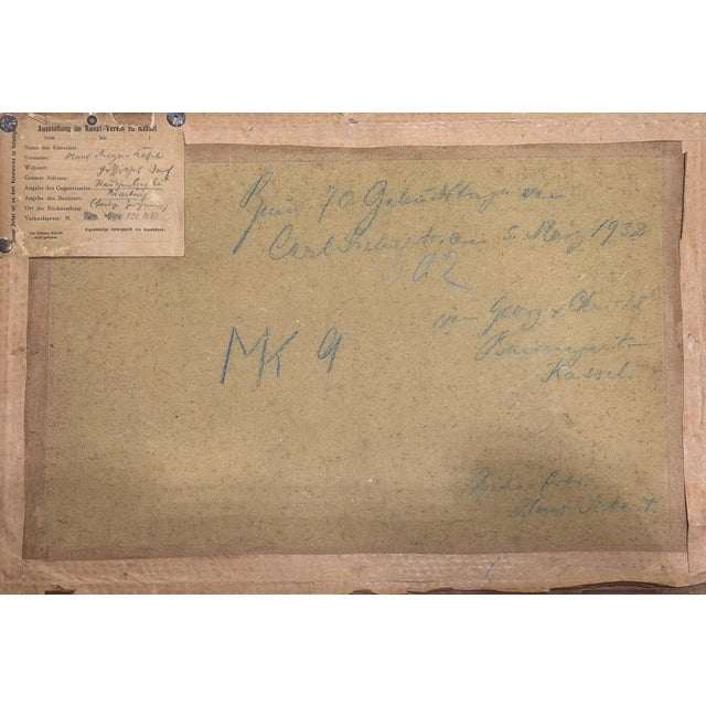 Hans Andersen Hans Meyer-Kassel, Rauschenberg, Oil Painting on Canvas For Sale - Image 4 of 13