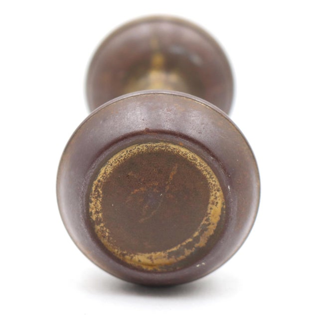 Vintage concentric passage door knobs made of steel with a bronze finish. Priced as a pair of knobs with a spindle. Good...