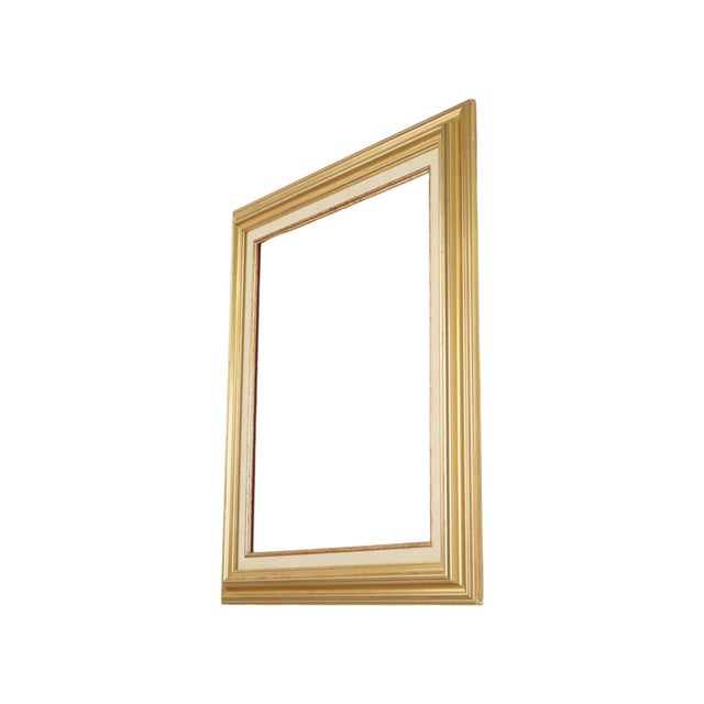 Classic Gold-Finish Pine Frame For Sale - Image 5 of 10