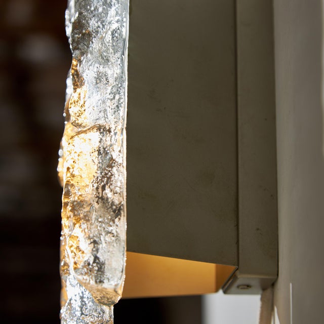 Crystal Wall Lamp by J. T. Kalmar, 1960s For Sale - Image 3 of 7