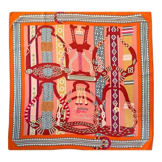 Hermès Fantaisie D’etriers Silk Scarf 2022 Designed by Jamin Virginie For Sale