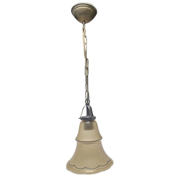 Art Deco Pendant Lamp, Belgium, 1950s For Sale - Image 12 of 13