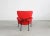 Poggi PL19 or Tre Pezzi Lounge Chair in Red Fabric by Franco Albini for Poggi, 1970s For Sale - Image 4 of 9