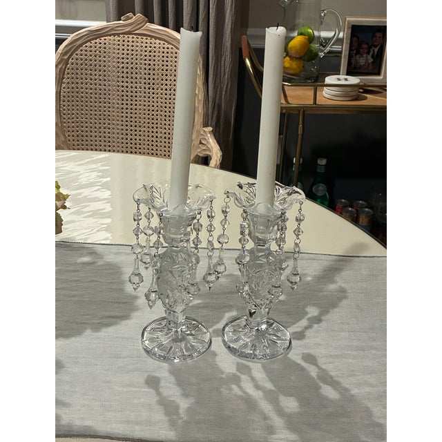 Late 20th Century Luster Candlestick Set For Sale - Image 4 of 5
