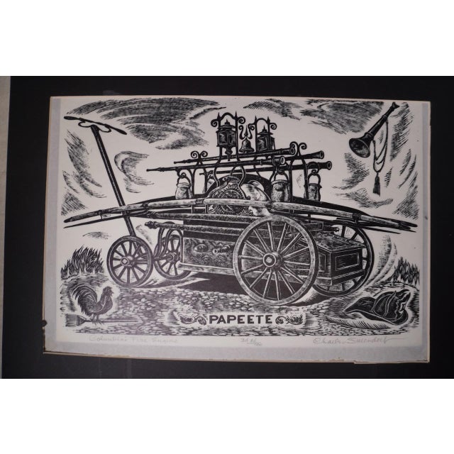 3/100. Image is 10 1/2" x 15 1/2" on a 14" x 19" matte. Wonderfully old-timey, a conscious choice by this sophisticated...