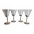 Set of 4 - 1930’s Boussu Made in Belgium Crystal Water or Wine Glasses For Sale