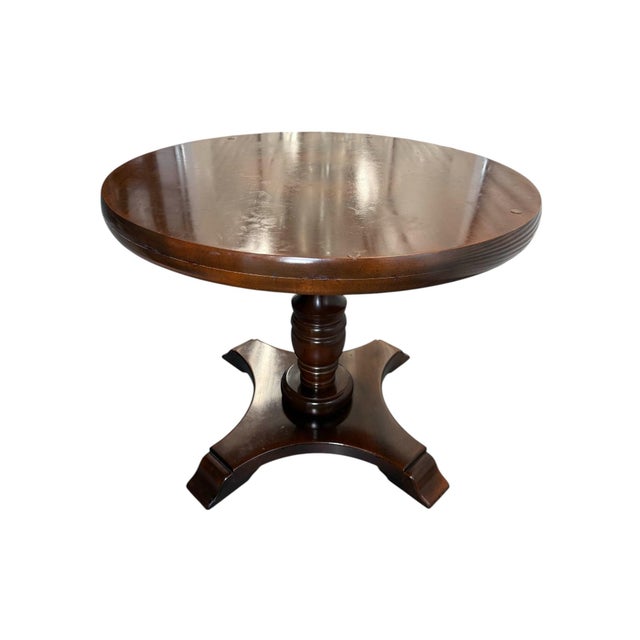 Brown Late 20th Century Dining Game Table With Glass Top Attributed to Miller Desk For Sale - Image 8 of 11