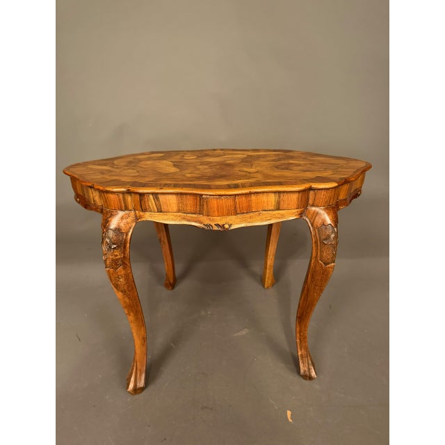 Italian Burl Olive Wood Tavolino Tea Table, Circa 1920 For Sale - Image 15 of 17