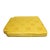Chinese Oriental Golden Yellow Silk Fabric Square Seat Cushion Pad For Sale In San Francisco - Image 6 of 8