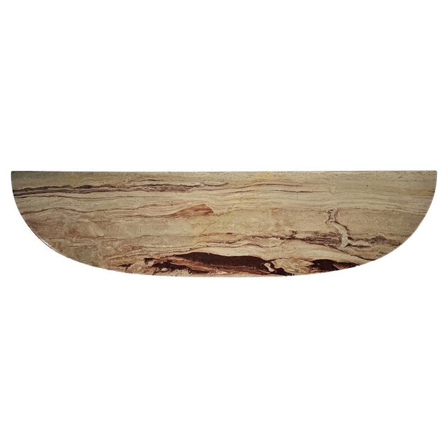Italian Onyx and Brass Console Table, 1950s For Sale - Image 3 of 11