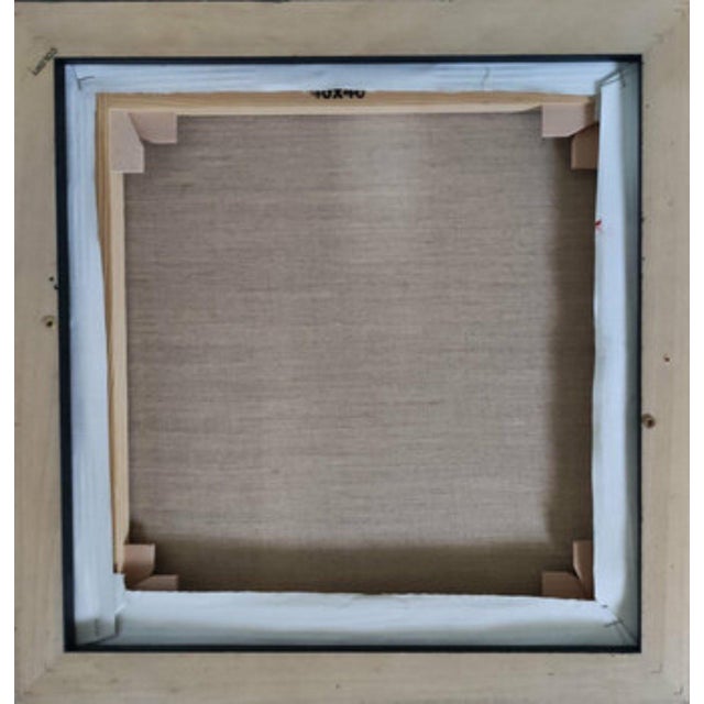 Brick Red Traces Contemporary Minimalism Abstract, Oil and Collage Framed by Sophie Dumont For Sale - Image 8 of 8