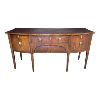 Georgian Mahogany Sideboard with Brass Handles, 1800 For Sale
