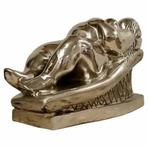 1990s "Little Goddess" Stainless Steel Table Sculpture by Jerry Soble For Sale - Image 11 of 11