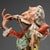 Yellow Grotesque Violinist Figurine by Giuseppe Cappè for Capodimonte Factory For Sale - Image 8 of 13