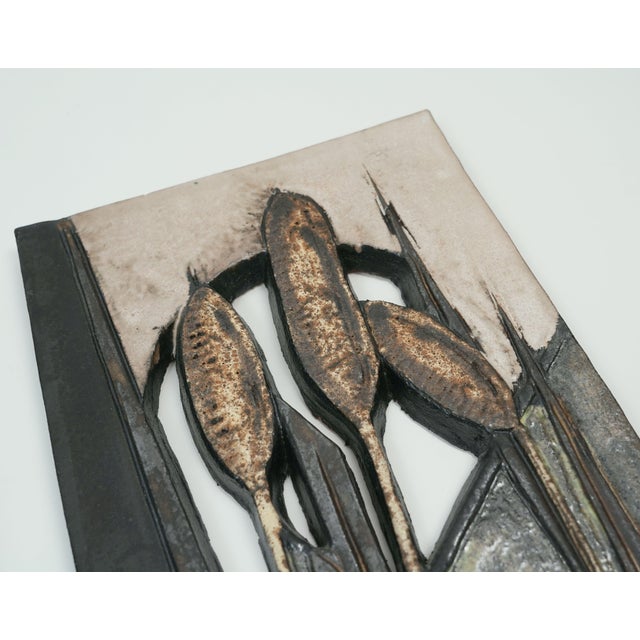 Vintage Wall Tiles from Ruscha-Keramik, W. Germany, 1970s, Set of 2 For Sale - Image 4 of 16