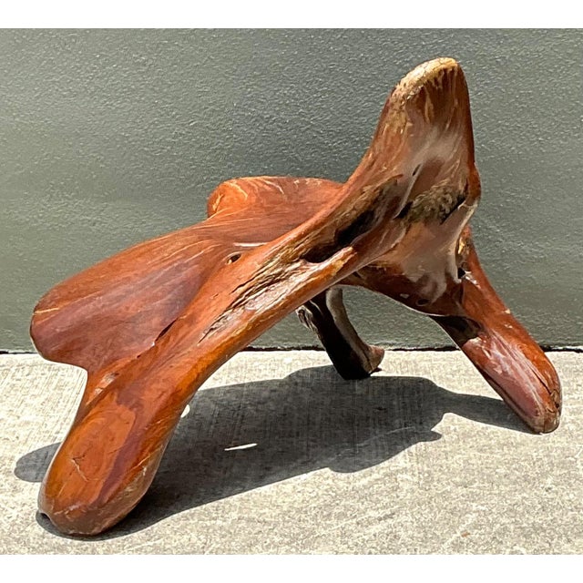 Vintage Organic Form Wood Accent Chair For Sale - Image 17 of 18
