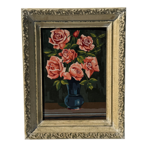 Rose Still Life Paint by Number Original Framed Artwork
