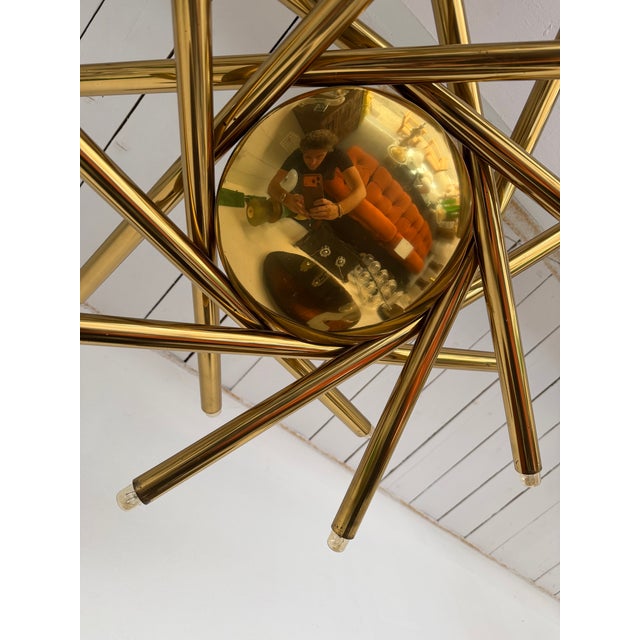 Brass Sputnik Fireworks Chandelier, Italy, 1960s For Sale - Image 13 of 13