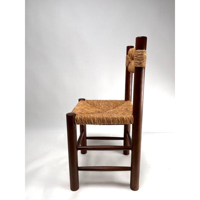 Vintage French Dining Chairs by Charlotte Perriand, 1960s, Set of 4 For Sale - Image 3 of 11