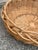 Wood Monumental Vintage Handwoven Wicker Gathering Basket With Oversized Handle For Sale - Image 7 of 8