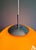 Large Space Age Pendant Light in Orange Opaline, 1970s For Sale - Image 6 of 12