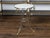 Mid 20th Century Midcentury Italian Maison Jansen Style Steel and Brass Table with Marble Top For Sale - Image 5 of 11