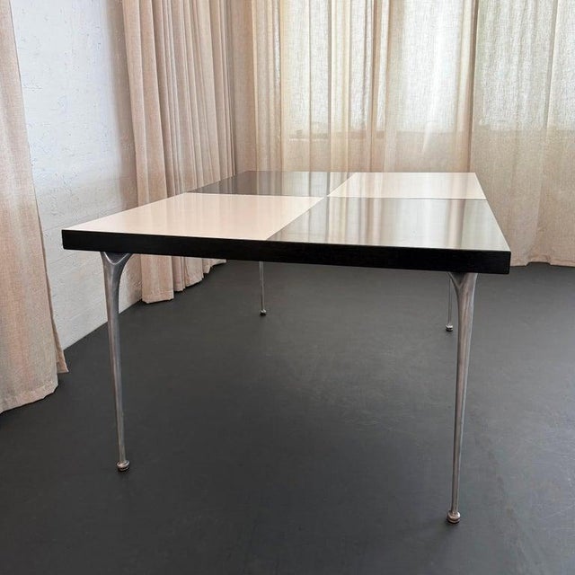 1950s Mid-Century Modern "Gazelle" Cast Aluminum Checkered Dining Table by Shelby Williams For Sale - Image 5 of 12