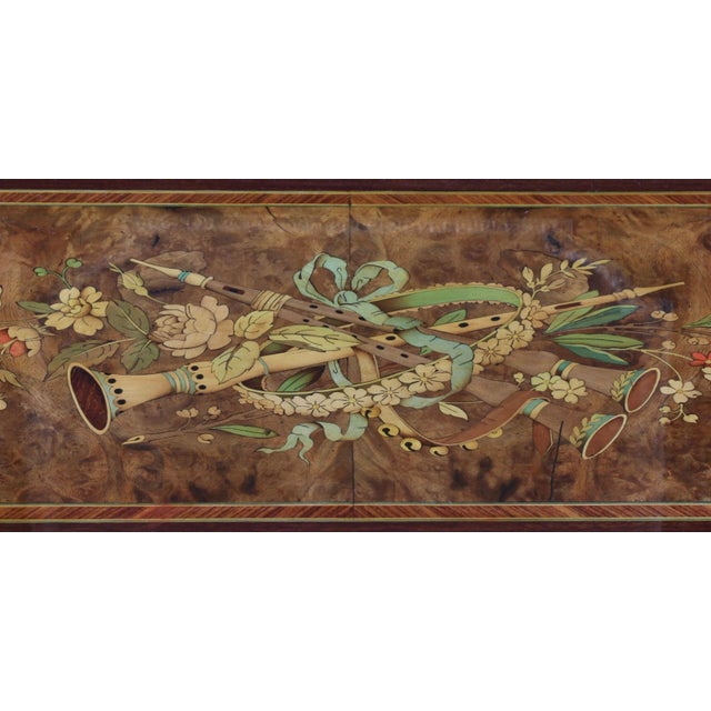 Wood Vintage Walnut Ladies Desk For Sale - Image 7 of 9