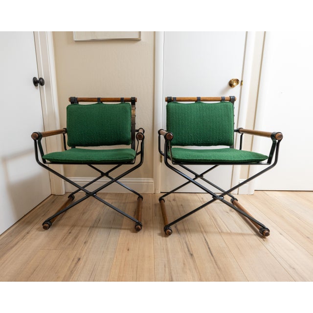 Cleo Baldon 1960s Mid-Century Cleo Baldon for Terra Campaign Chairs - A Pair For Sale - Image 4 of 13