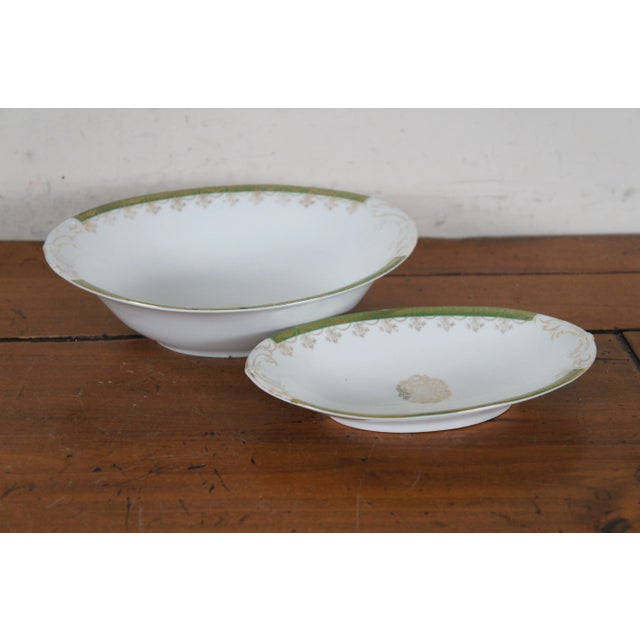 White Antique Adolf Persch Ap Austria 18 Piece China Demitasse Tea, Coffee, Dessert & Casserole Set For Sale - Image 8 of 12