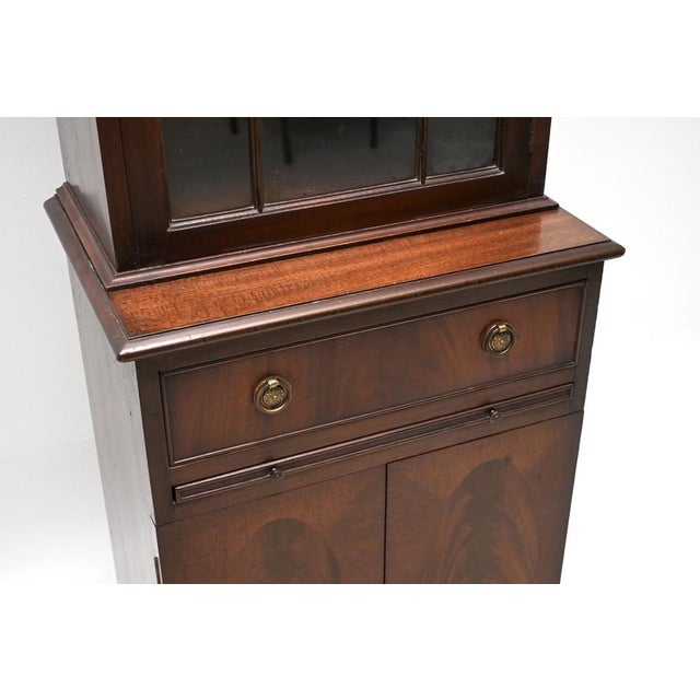 Vintage Georgian Slim Bookcase, 1950 For Sale - Image 11 of 12