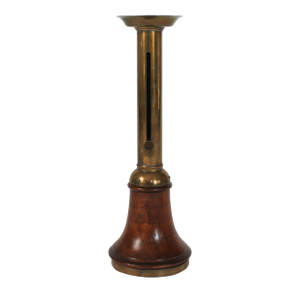 Vintage Sarreid Ltd. Cannon Barrel Brass Ejector Slide Candlestick