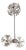 Italian Chromed Sputnik Floor & Ceiling Lamps Set of 3 For Sale