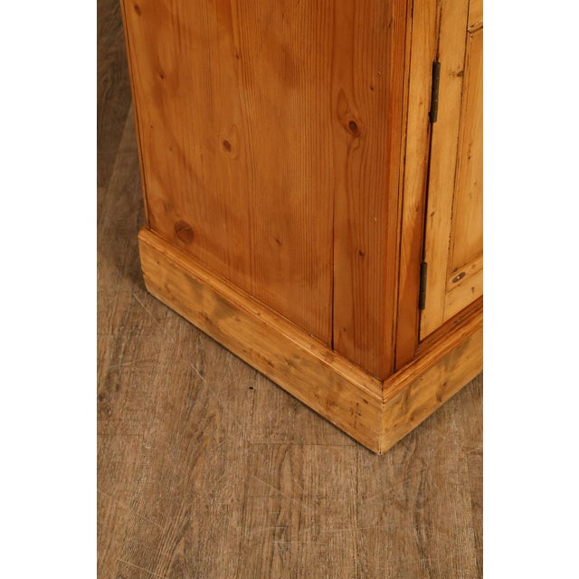 Pine Country Style Armoire Cabinet With Drawers For Sale - Image 10 of 18