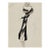 Vintage French Fashion Art Print – Black Fur-Trim Coat Illustration, 24" X 32" For Sale