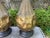 1960s Pair of Italian Modernist Brass Lamps For Sale - Image 5 of 11