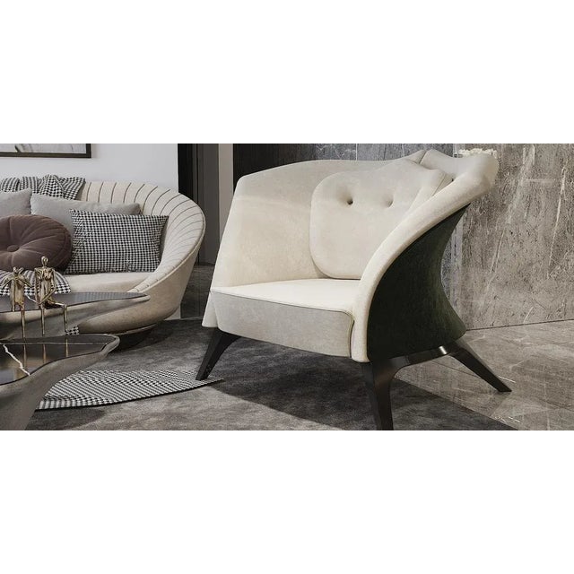 Poseidon Armchair by Alma de Luce For Sale - Image 6 of 8