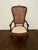 1980s Vintage French Cane Arm Chair, Accent Chair With Removable Seat Cushion For Sale - Image 4 of 12