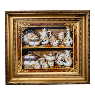 1980s Realistic Still Life Oil Painting by Torres For Sale