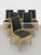 Danish Mid Century Modern Dining Chairs, Set of 6, Beech Wood Frames With Charcoal Upholstery, Scandinavian Modern Dining Chairs, C. 1960s For Sale - Image 4 of 11